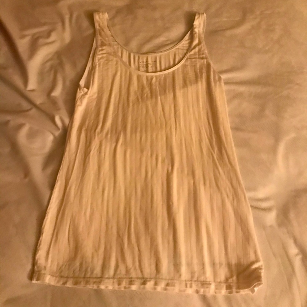 White pajama tank top